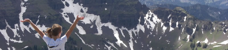 Montana Investment Advisors - Elizabeth exploring Montana mountains